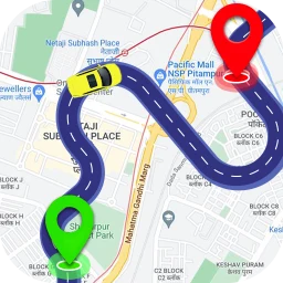 Symbol von GPS Maps Navigation Traffic